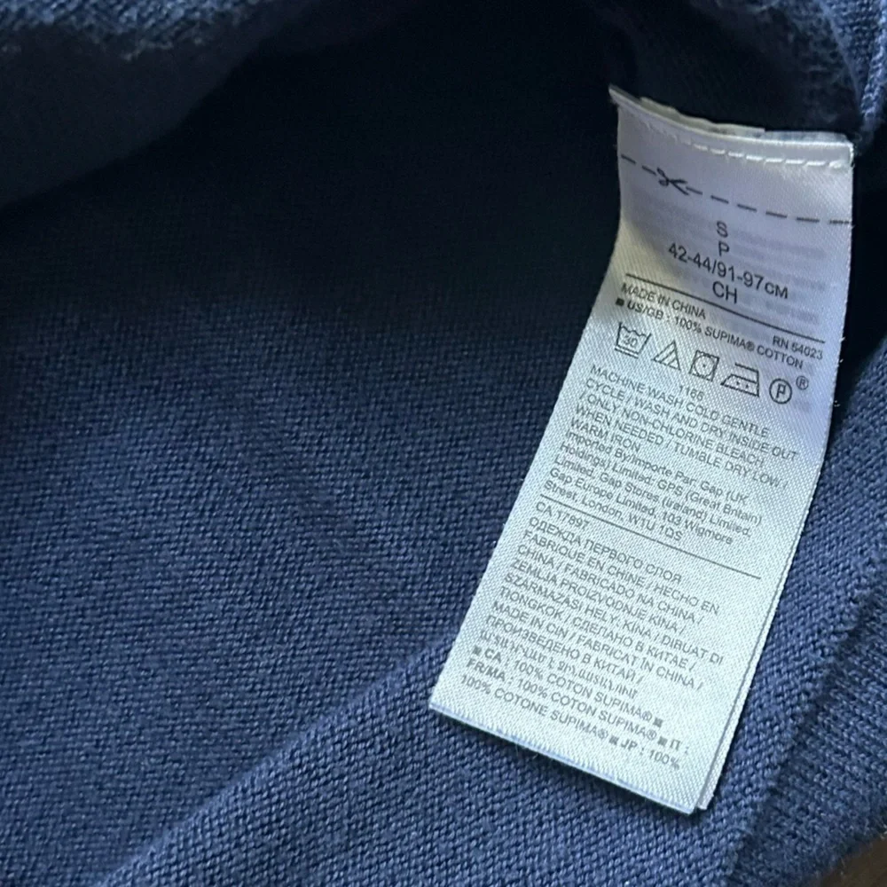 Banana Republic | Heritage Collection Navy / White Tie Dye Cotton Hoodie (Small)